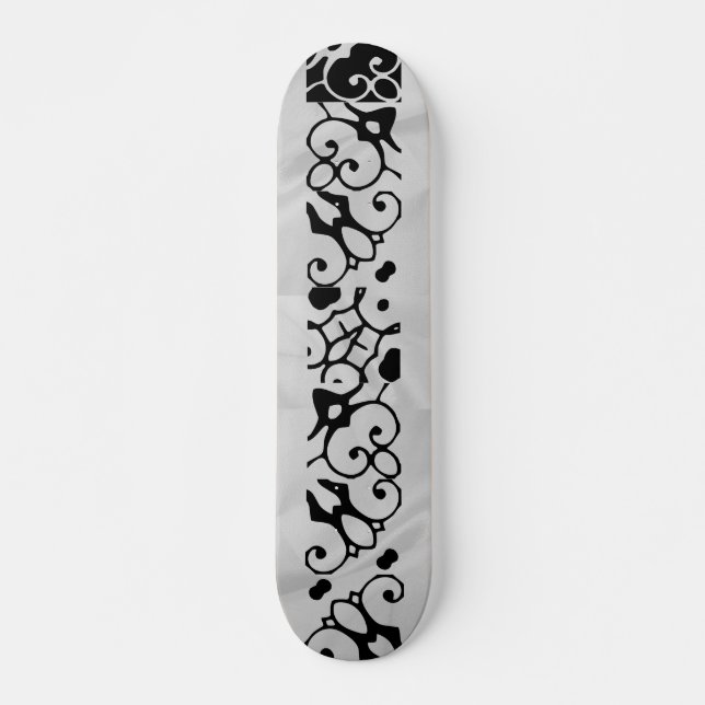 Abigail White Wave Wingnut Designer V Skateboard Deck (Front)
