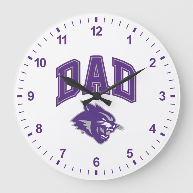 Abilene Christian Dad Large Clock (Front)
