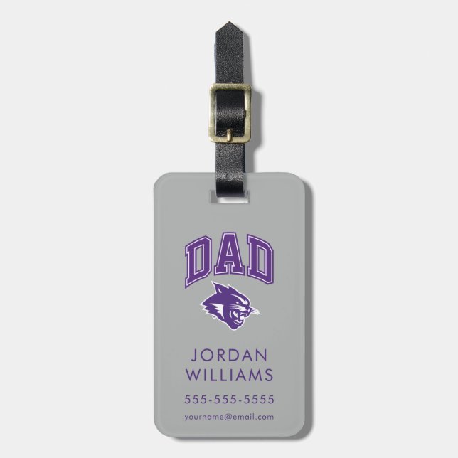 Abilene Christian Dad Luggage Tag (Front Vertical)