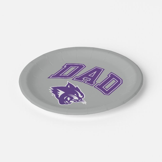 Abilene Christian Dad Paper Plates (Angled)