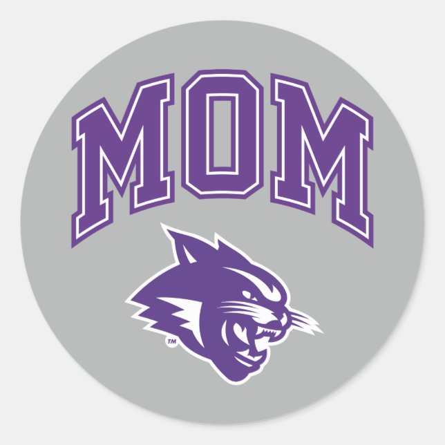 Abilene Christian Mom Classic Round Sticker (Front)