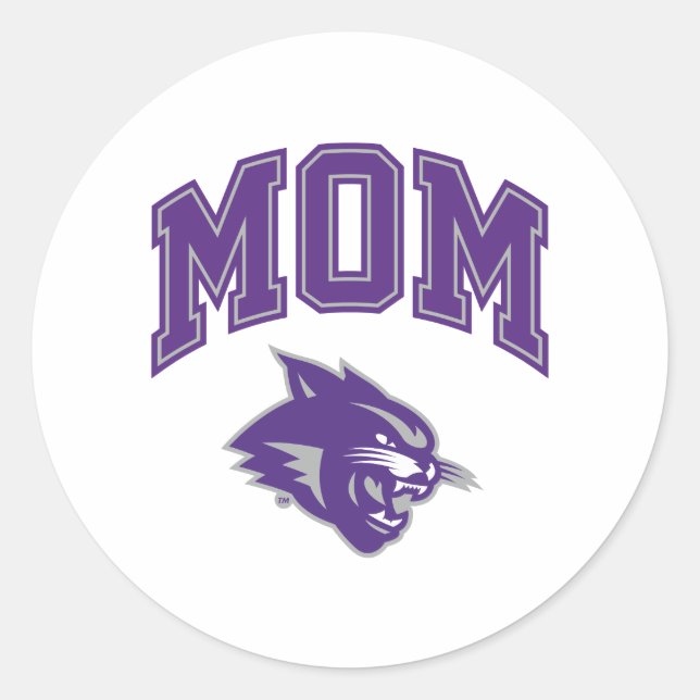 Abilene Christian Mom Classic Round Sticker (Front)
