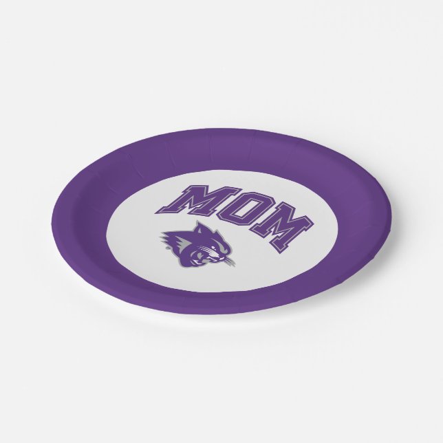 Abilene Christian Mom Paper Plates (Angled)