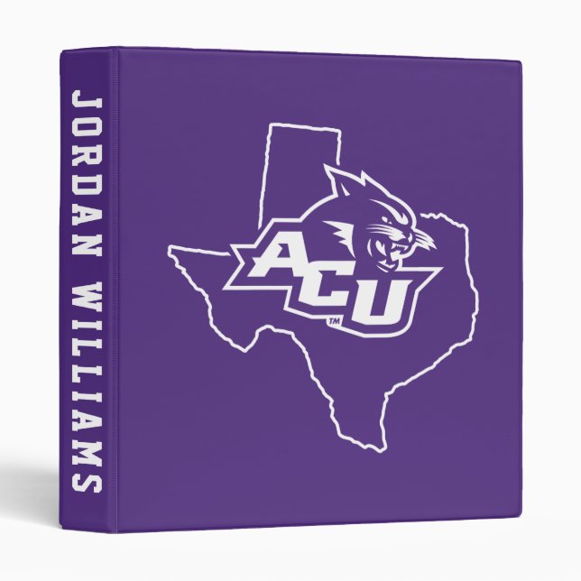 Abilene Christian State Love 3 Ring Binder (Front/Spine)