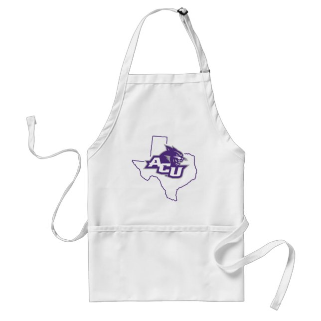 Abilene Christian State Love Adult Apron (Front)