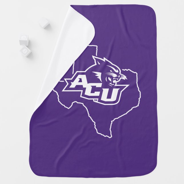 Abilene Christian State Love Baby Blanket (In Situ)