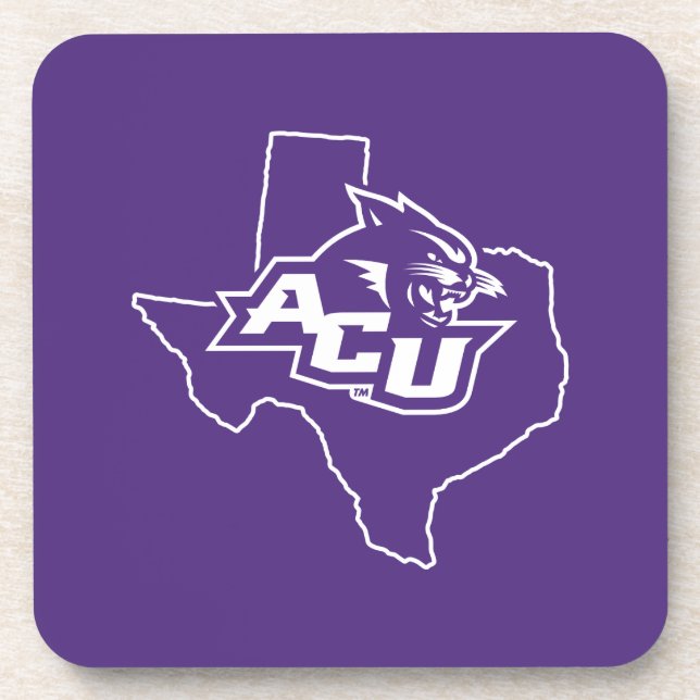 Abilene Christian State Love Beverage Coaster (Front)