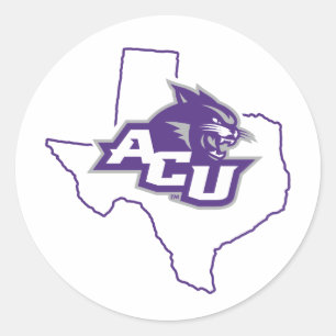 Abilene Christian State Love Classic Round Sticker