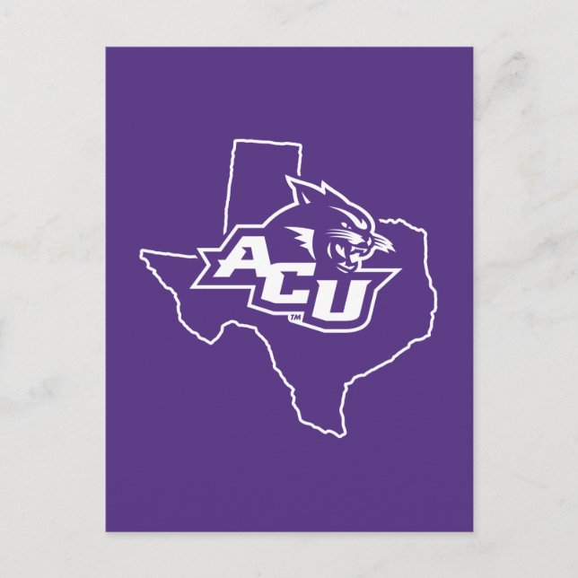 Abilene Christian State Love Invitation Postcard (Front)