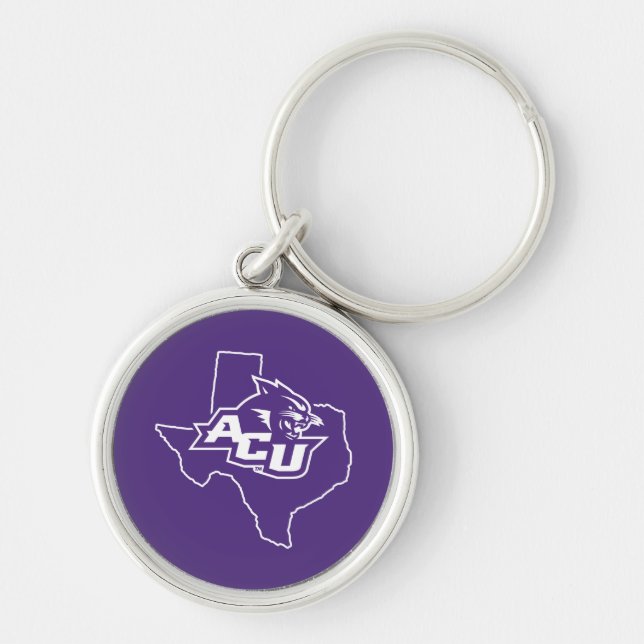 Abilene Christian State Love Keychain (Front)