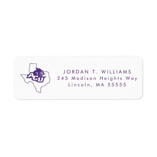 Abilene Christian State Love Label (Front)