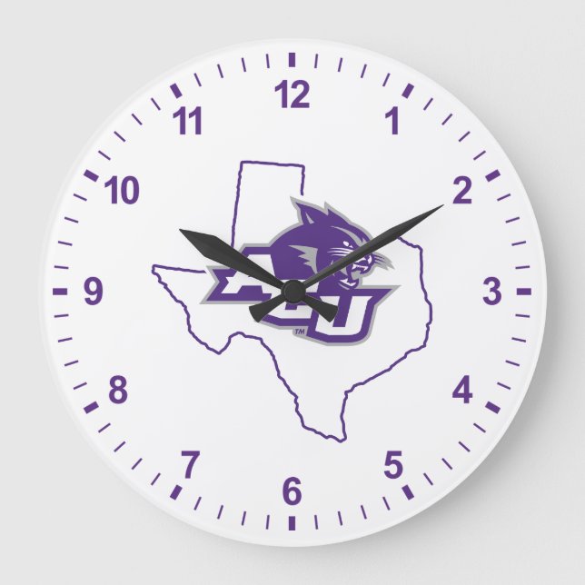 Abilene Christian State Love Large Clock (Front)
