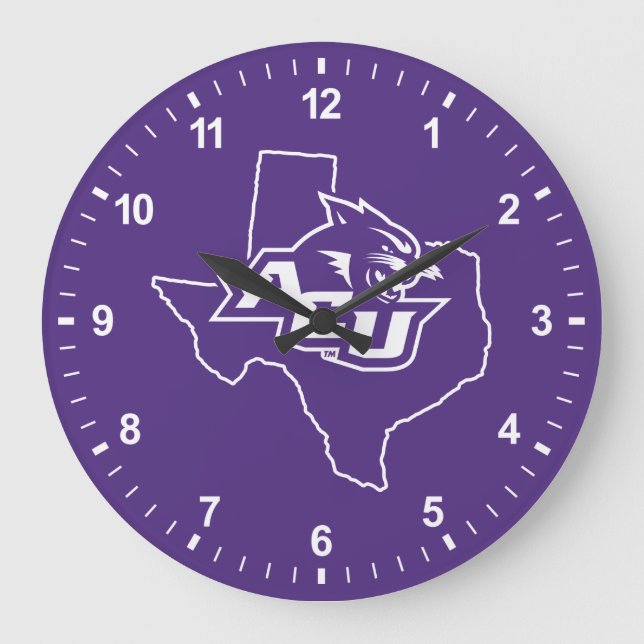 Abilene Christian State Love Large Clock (Front)