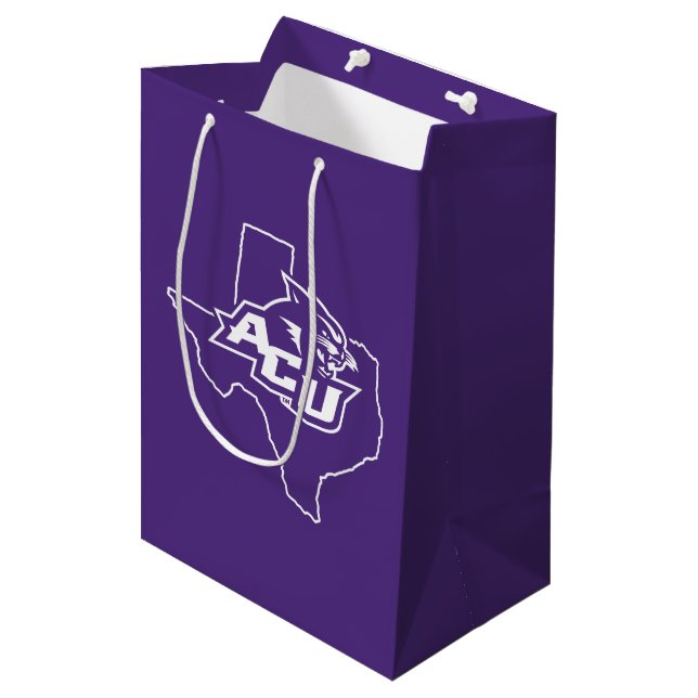 Abilene Christian State Love Medium Gift Bag (Front Angled)