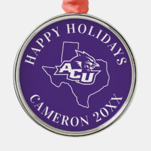 Abilene Christian State Love Metal Ornament