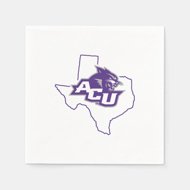 Abilene Christian State Love Napkins (Front)