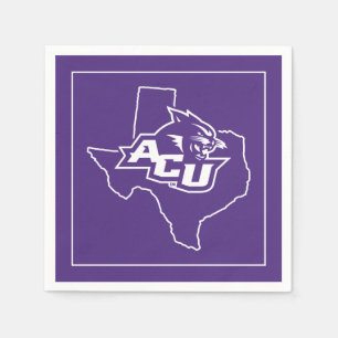 Abilene Christian State Love Napkins