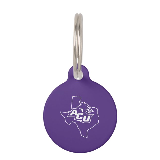 Abilene Christian State Love Pet ID Tag (Front)