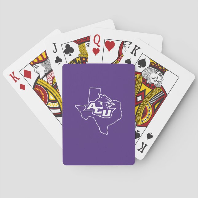 Abilene Christian State Love Poker Cards (Back)