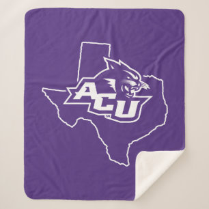 Abilene Christian State Love Sherpa Blanket