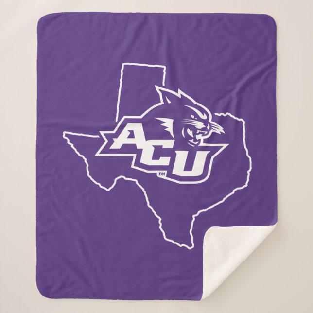 Abilene Christian State Love Sherpa Blanket (Front)