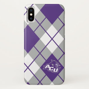 Abilene Christian University Argyle Pattern iPhone X Case