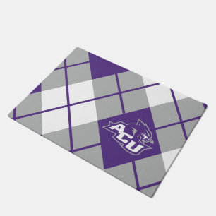 Abilene Christian University Argyle Pattern Doormat