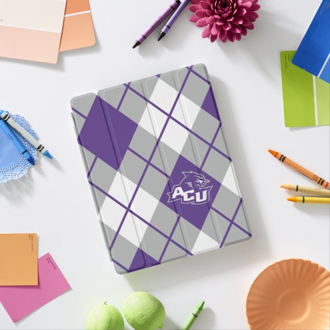 Abilene Christian University Argyle Pattern iPad Smart Cover (In Situ)