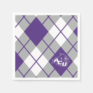Abilene Christian University Argyle Pattern Napkins