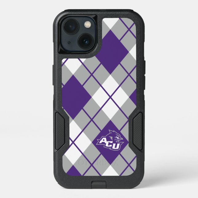Abilene Christian University Argyle Pattern Otterbox iPhone Case (Back)