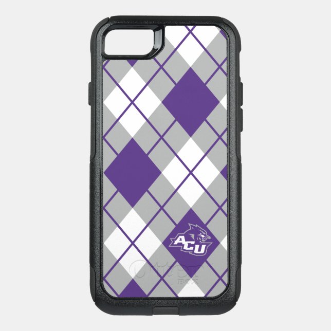 Abilene Christian University Argyle Pattern Otterbox iPhone Case (Back)