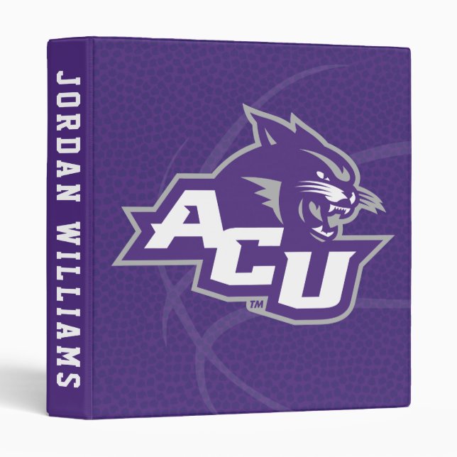 Abilene Christian University Basketball 3 Ring Binder (Front/Spine)