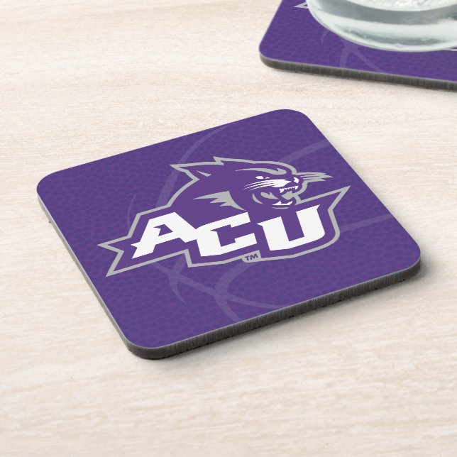 Abilene Christian University Basketball Beverage Coaster (Left Side)
