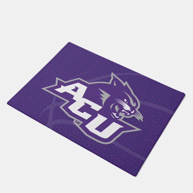 Abilene Christian University Basketball Doormat (Angled)