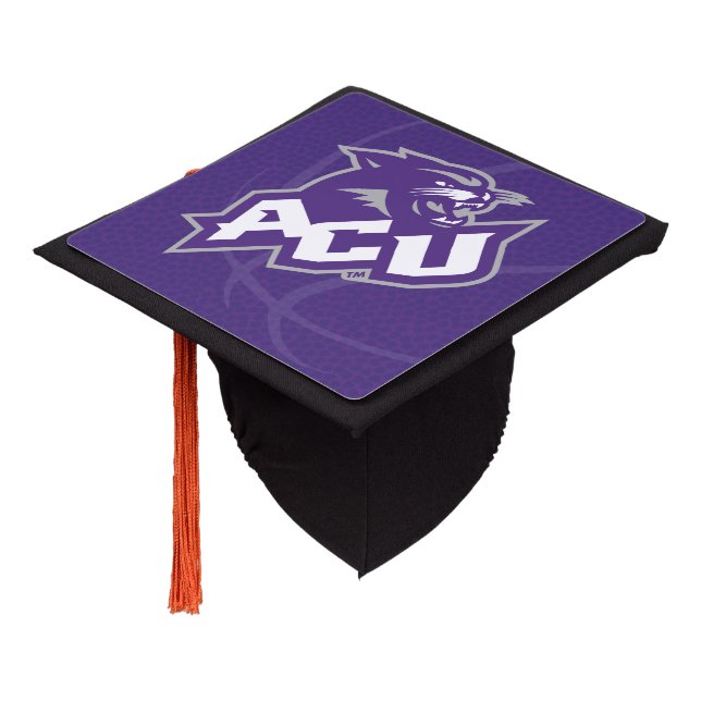 Abilene Christian University Basketball Graduation Cap Topper (Angled)