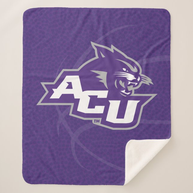 Abilene Christian University Basketball Sherpa Blanket (Front)