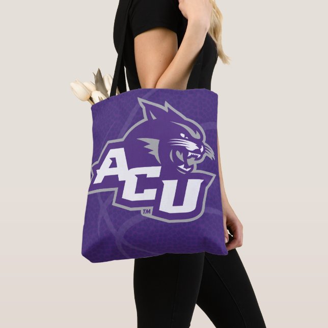 Abilene Christian University Basketball Tote Bag (Close Up)
