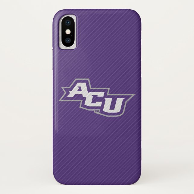 Abilene Christian University Carbon Fiber Pattern Case-Mate iPhone Case (Back)