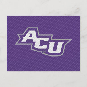 Abilene Christian University Carbon Fiber Pattern Invitation Postcard