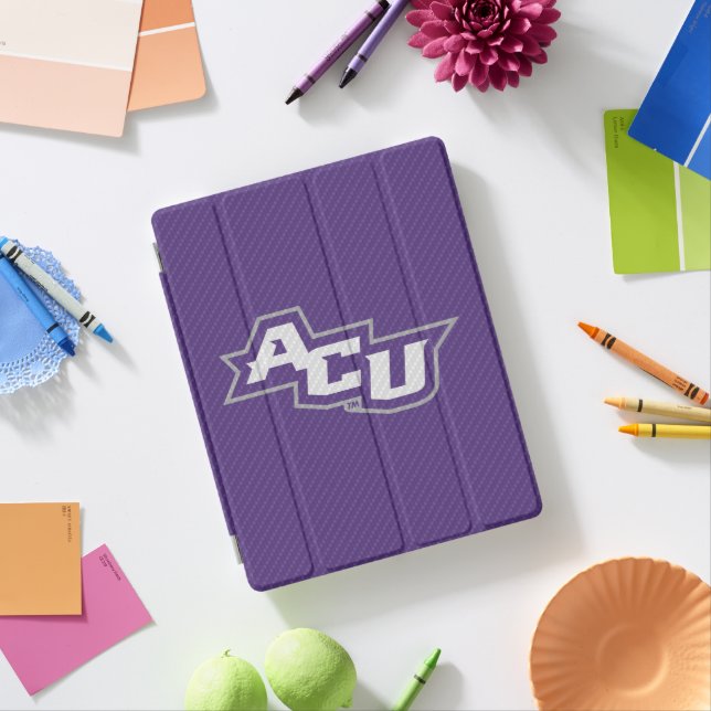 Abilene Christian University Carbon Fiber Pattern iPad Smart Cover (In Situ)