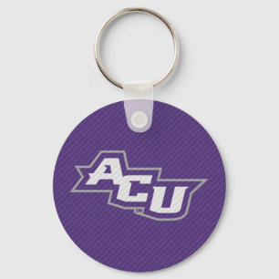 Abilene Christian University Carbon Fiber Pattern Keychain