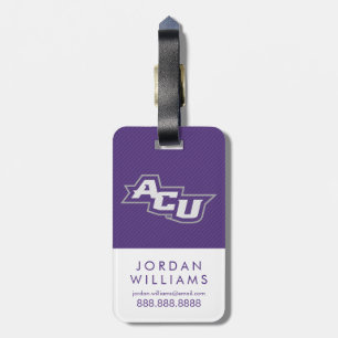 Abilene Christian University Carbon Fiber Pattern Luggage Tag