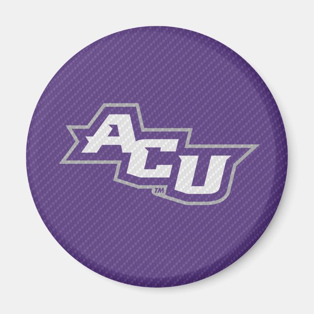 Abilene Christian University Carbon Fiber Pattern Magnet (Front)