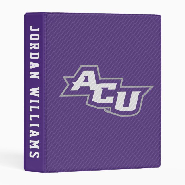 Abilene Christian University Carbon Fiber Pattern Mini Binder (Front/Spine)