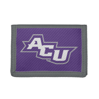 Abilene Christian University Carbon Fiber Pattern Tri-fold Wallet