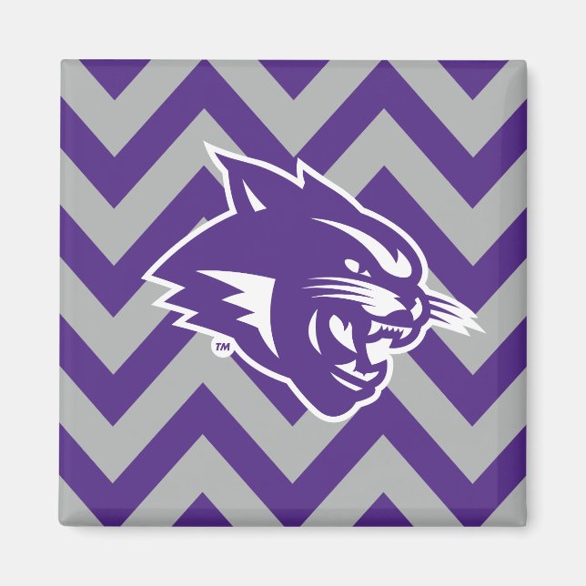 Abilene Christian University Chevron Pattern Magnet (Front)