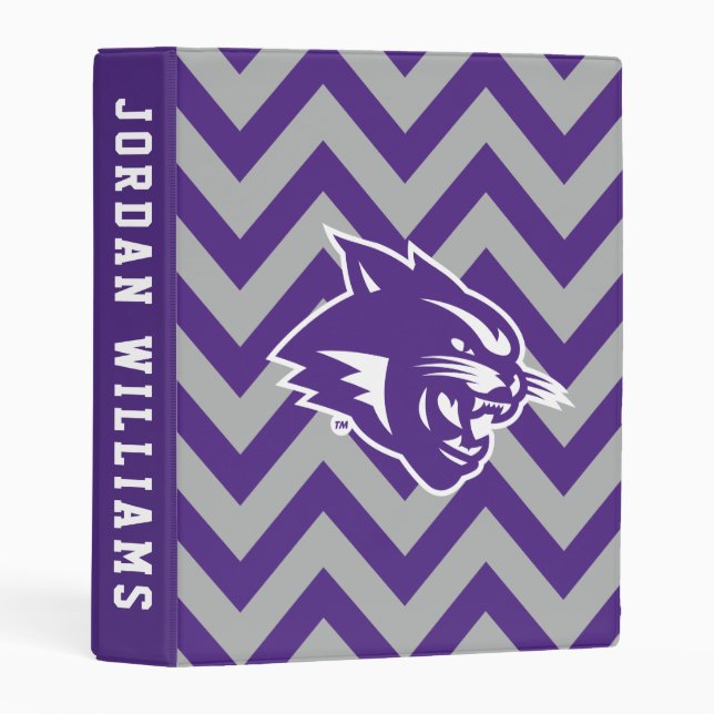 Abilene Christian University Chevron Pattern Mini Binder (Front/Spine)