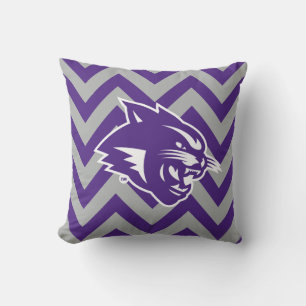 Abilene Christian University Chevron Pattern Throw Pillow