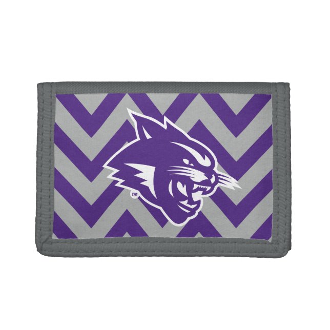 Abilene Christian University Chevron Pattern Trifold Wallet (Front)