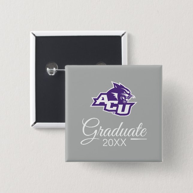 Abilene Christian University Graduate Button (Front & Back)